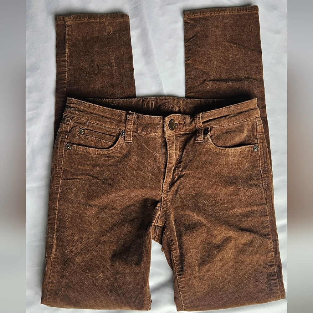 Kut from the Kloth Chocolate Skinny Corduroy Pants